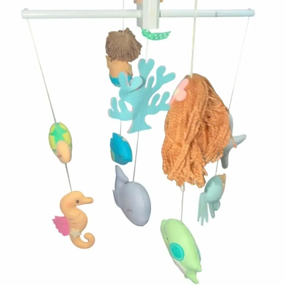 Mermaid Baby Mobile Neutral Sea Creature Mobile Under The Sea Ocean Cot Mobile
